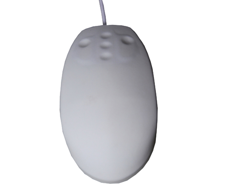 China Alcohol proof cleanable IP68 rubber mouse for shiny glass application on medical cart supplier