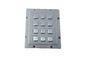 Blue backlighting industrial metal keypad with 4 x 3 and USB interface for kiosk supplier